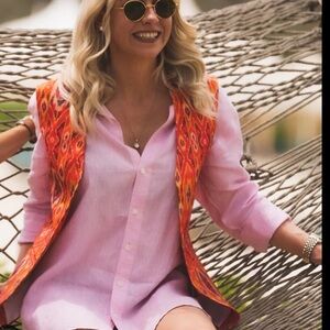 Pink Button-Up Shirt